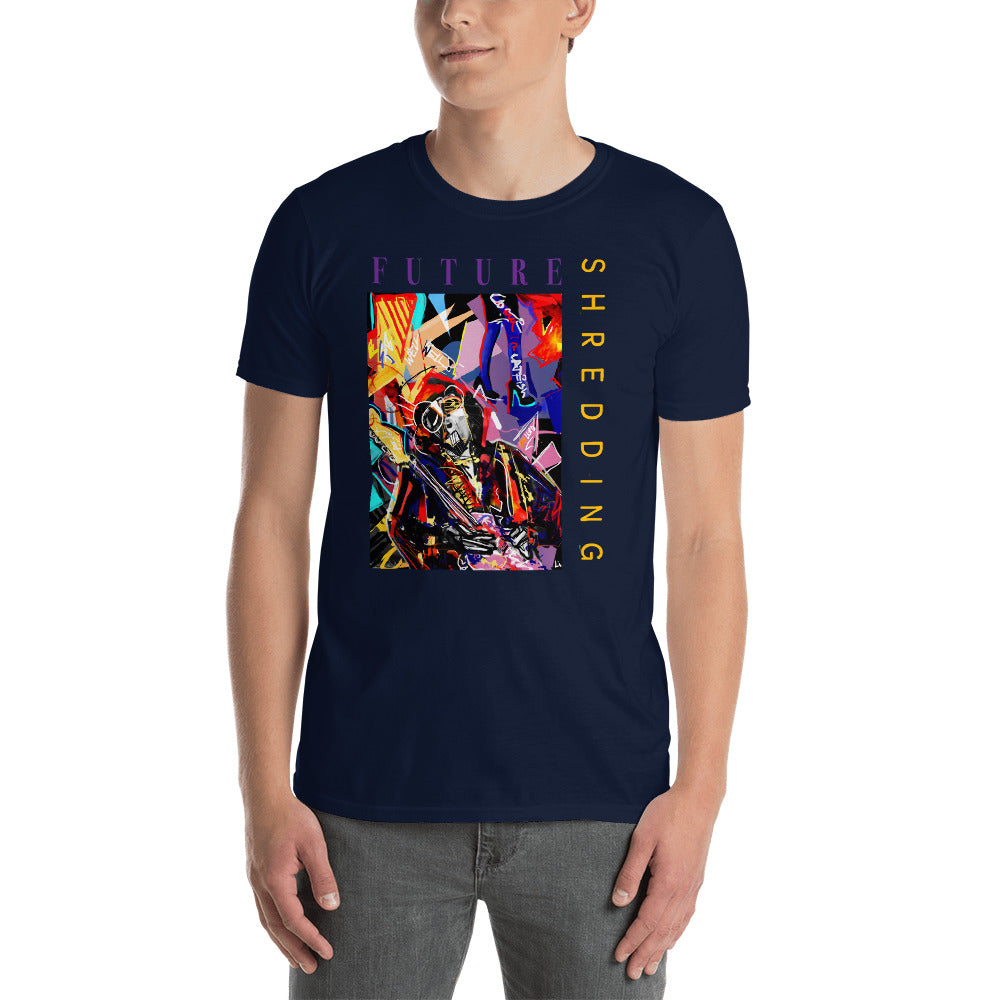 Future Shredding - Jimi Hendrix T-shirt: A Colorful Reimagination